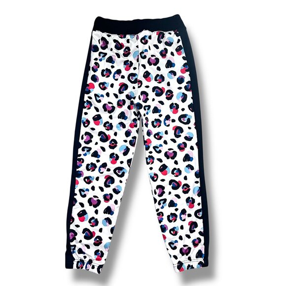 Hanna Andersson Girls Black White Cheetah Spot Jogger Sweatpants Size 8 - Picture 7 of 7